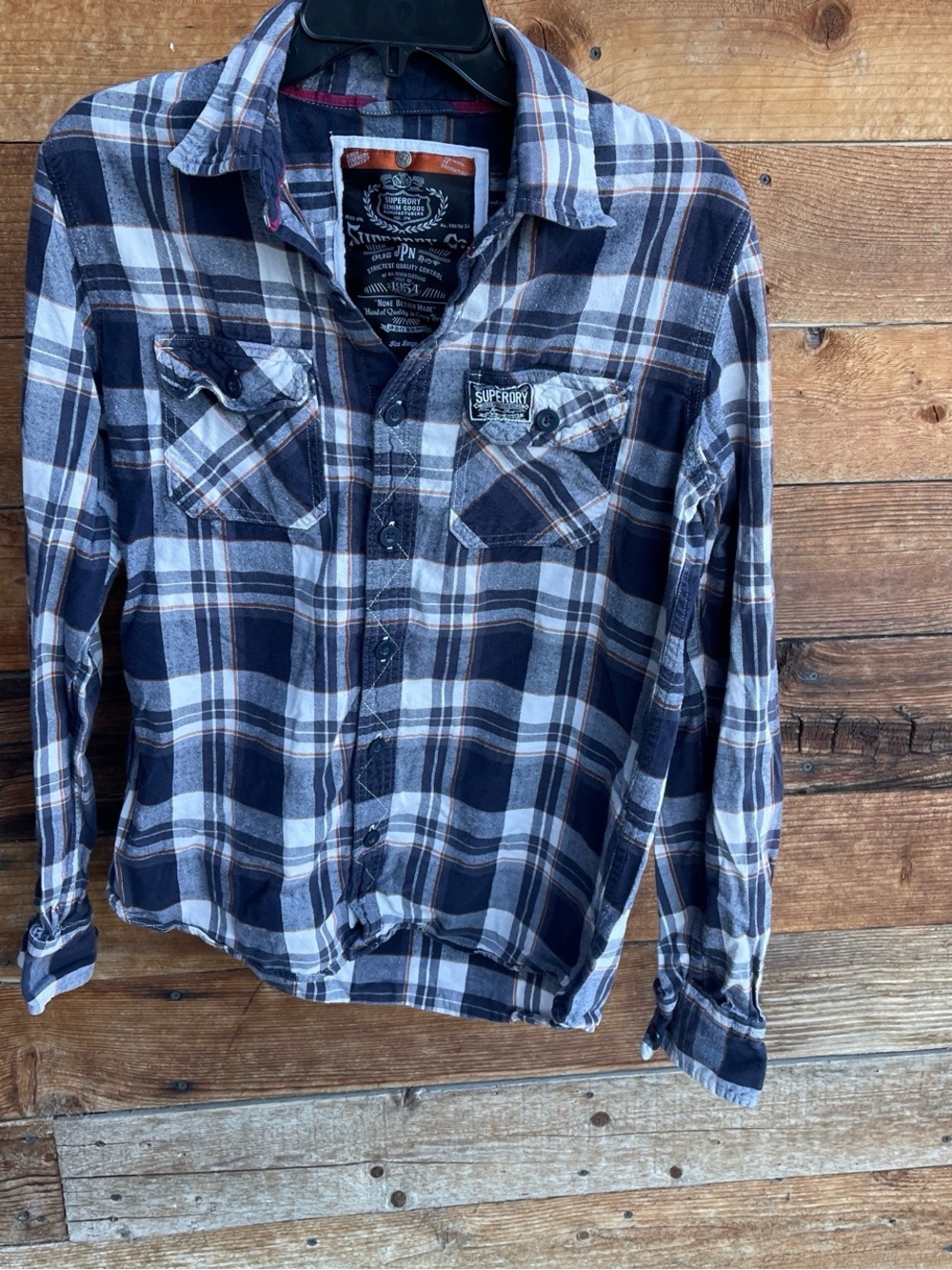 SuperDry Men’s flannel shirt size LG
